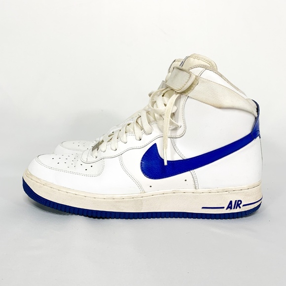 NIKE Air Force 1 1982 Remake White/Blue Trim - Picture 5 of 8